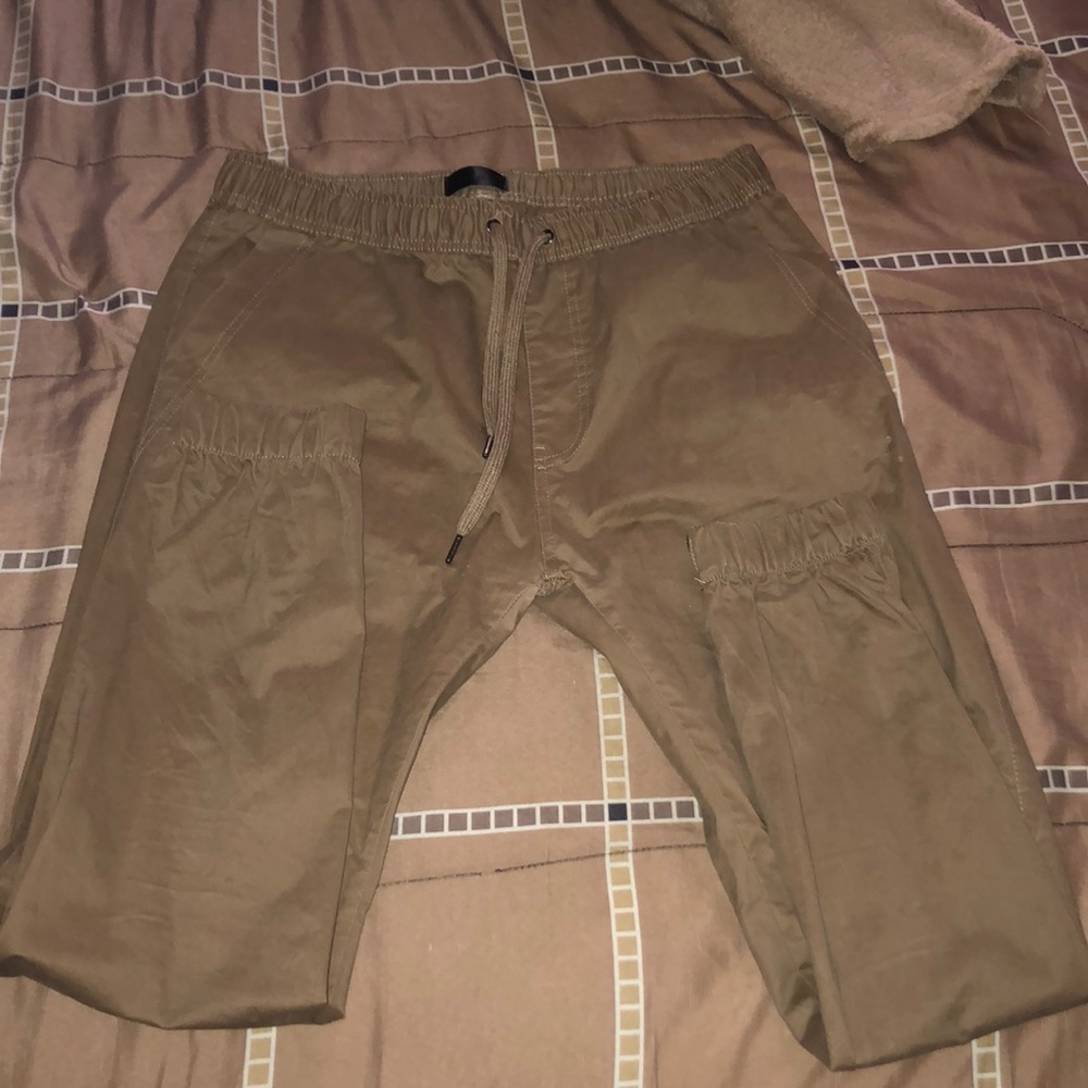 Khaki joggers